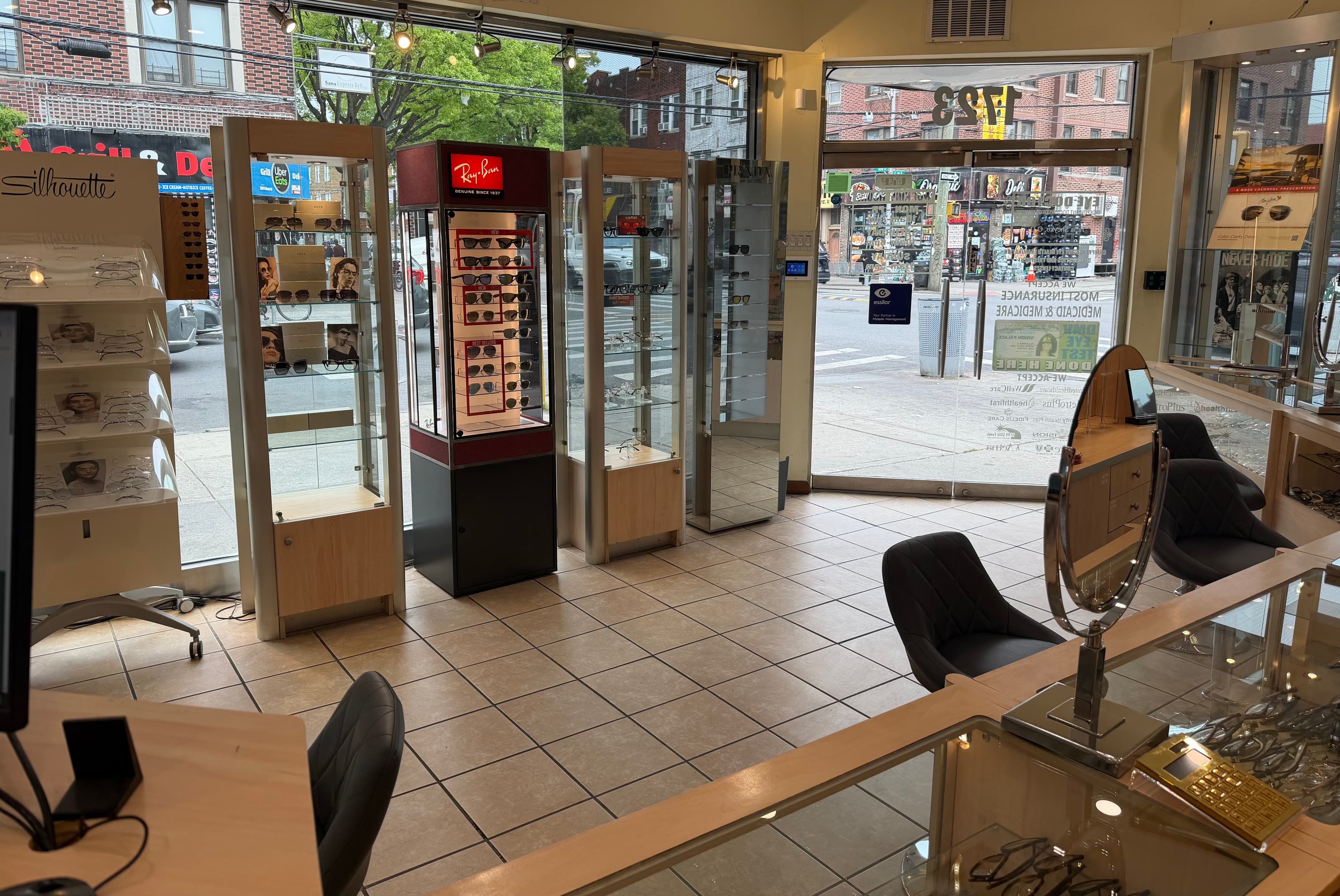 Vision Palace Optical interior — 1723 Avenue U